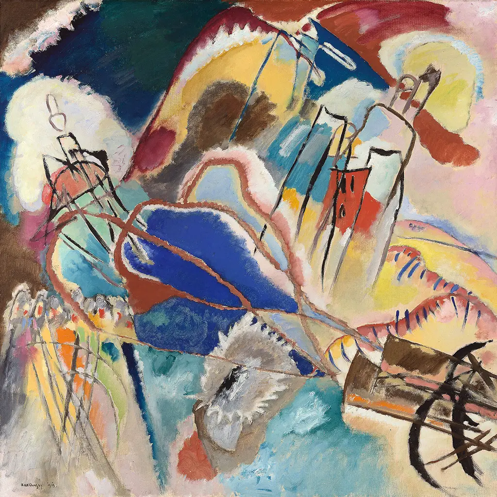 Improvisation 30 (Cannons) in Detail Wassily Kandinsky